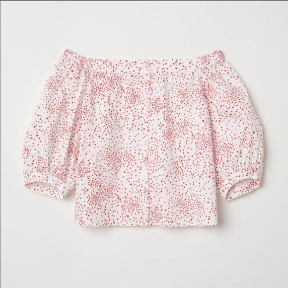 ✨HP✨H&M Off-the-shoulder Blouse✨ - Picture 3 of 4